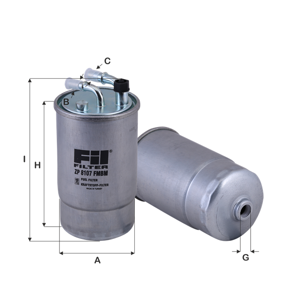 ZP 8107 FMBM - Yakıt filtresi - Fil Filter - Online Catalogue