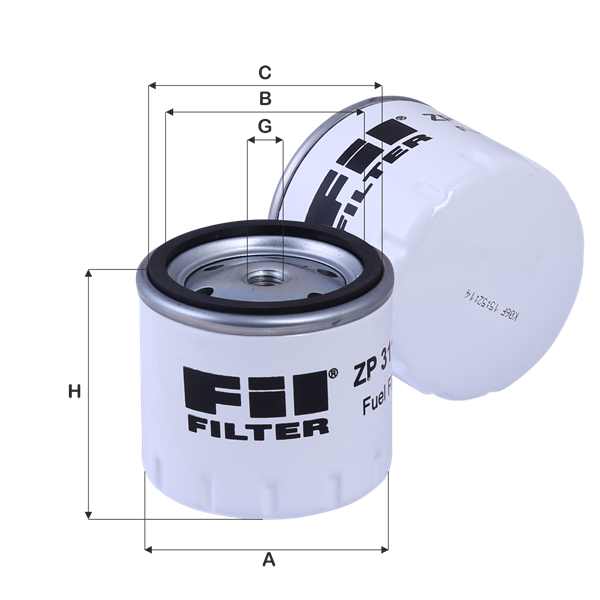 ZP 3114 F Fuel Filter Fil Filter Online Catalogue