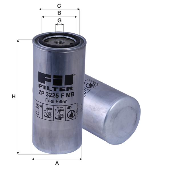 ZP 3225 FMB - Fuel Filter - Fil Filter - Online Catalogue